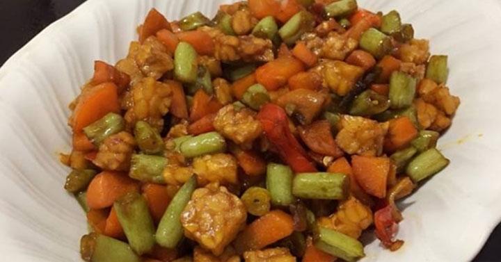 tumis tempe asam