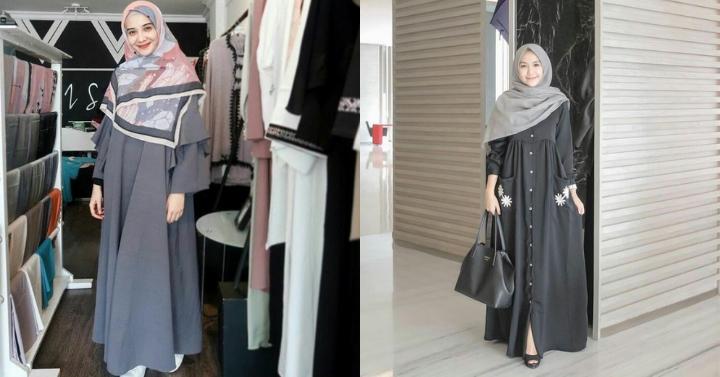 gamis warna gelap bisa dipilih