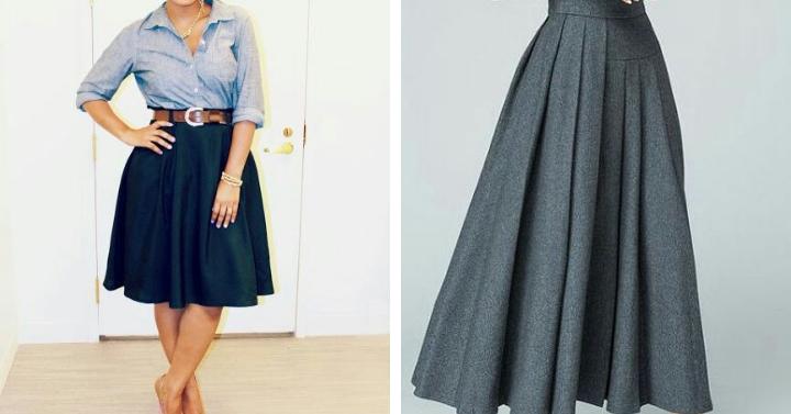 rok a line untuk penampilan elegan